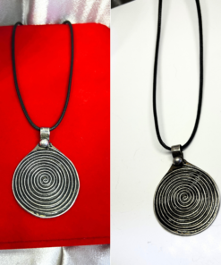 Mystical Spiral Necklace – Handmade Silver Talisman Jewelry