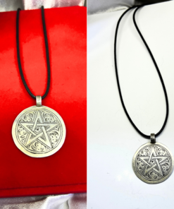 Bold Moroccan Flag Necklace – Handmade Silver Pendant with Heritage