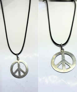 Silver Peace Sign Necklace – Inspiring Symbol of Unity & Strength