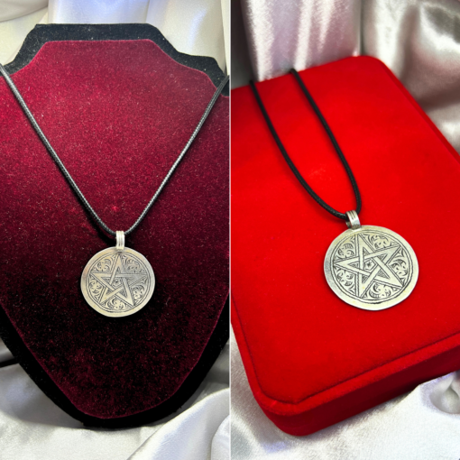 Bold Moroccan Flag Necklace – Handmade Silver Pendant with Heritage