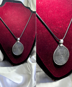 Mystical Spiral Necklace – Handmade Silver Talisman Jewelry