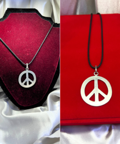 Silver Peace Sign Necklace – Inspiring Symbol of Unity & Strength